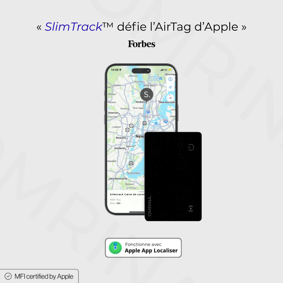 SlimTrack™ - Carte de localisation ultra-fine – compatible Apple Localiser®
