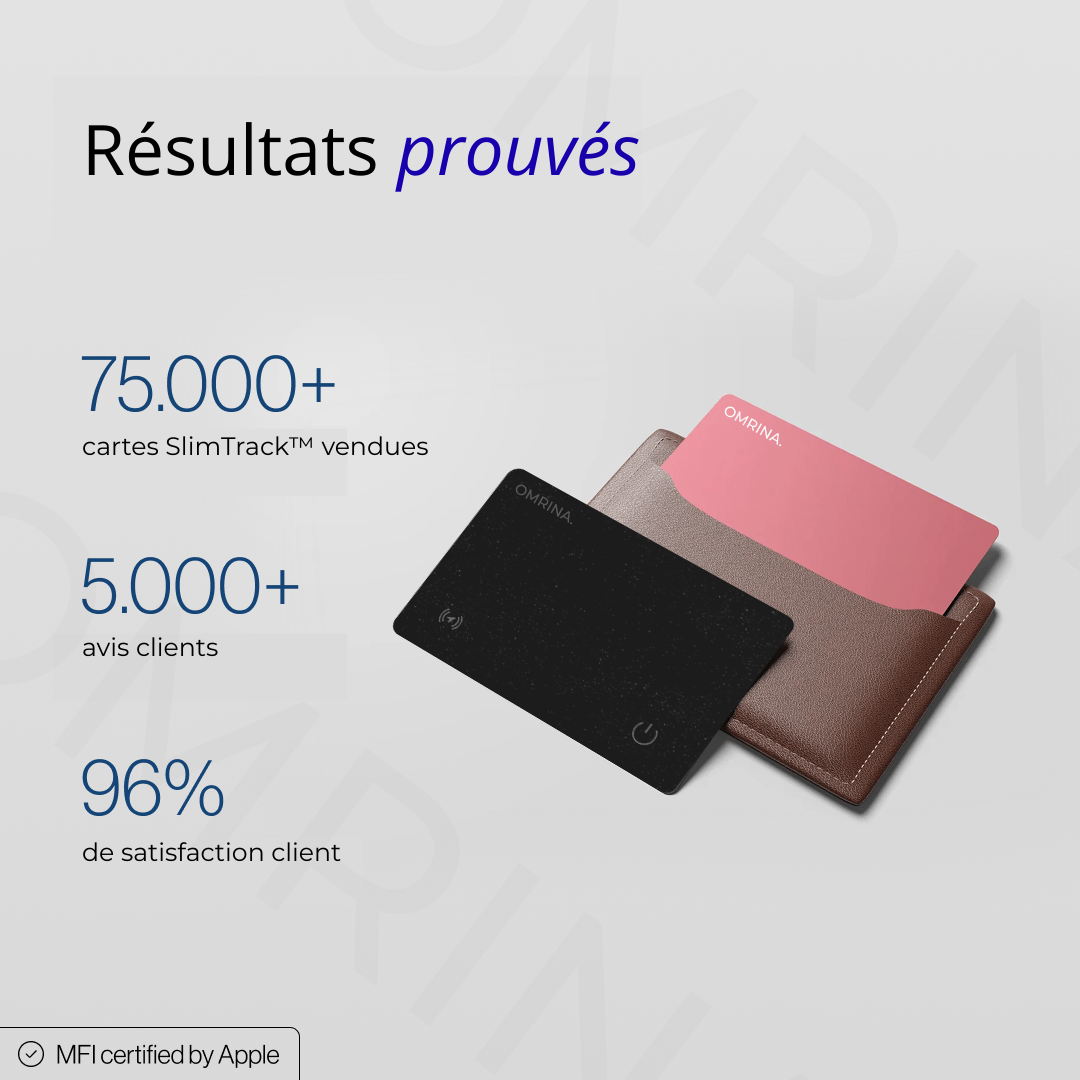 SlimTrack™ - Carte de localisation ultra-fine – compatible Apple Localiser®