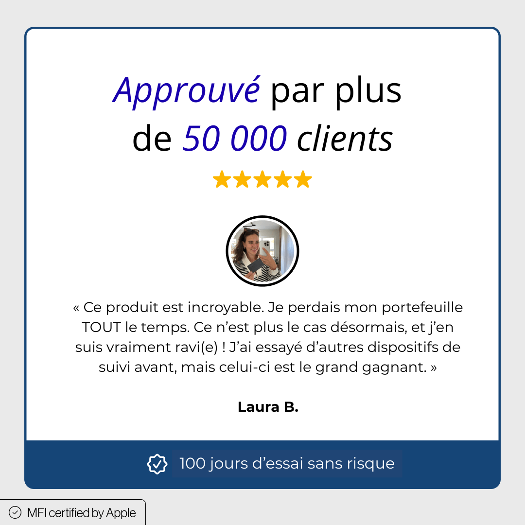SlimTrack™ - Carte de localisation ultra-fine – compatible Apple Localiser®