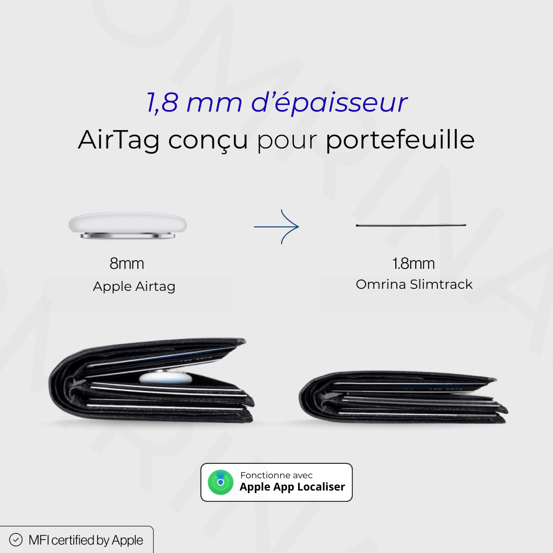 SlimTrack™ - Carte de localisation ultra-fine – compatible Apple Localiser®