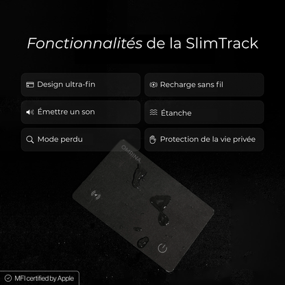 SlimTrack™ - Carte de localisation ultra-fine – compatible Apple Localiser®