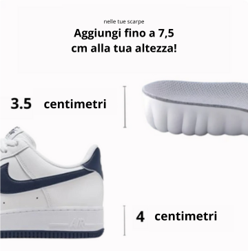 Solette ortopediche rialzanti FlexStep™ | Omrina