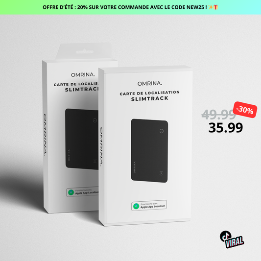 SlimTrack™ - Carte de localisation ultra-fine – compatible Apple Localiser®