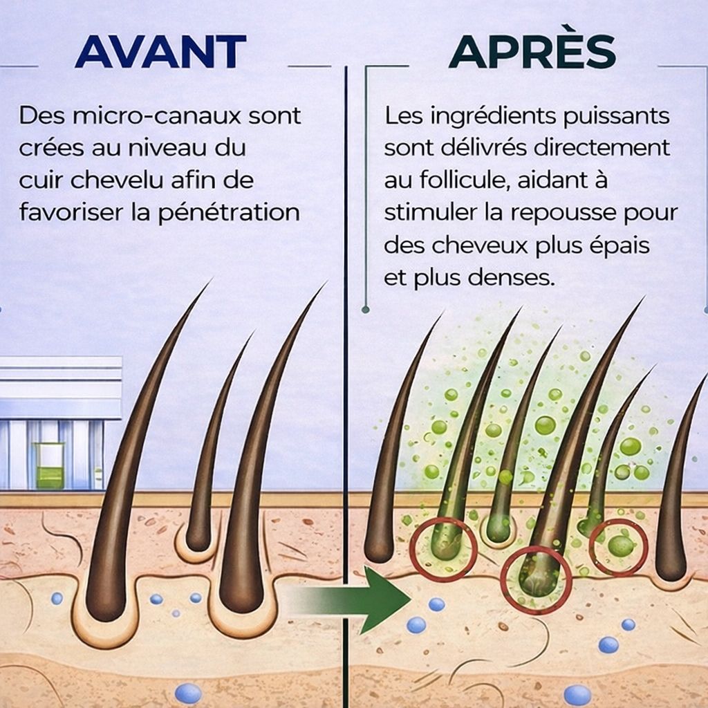 OmrinaGrow™ – Système de Repousse Capillaire Haute Performance